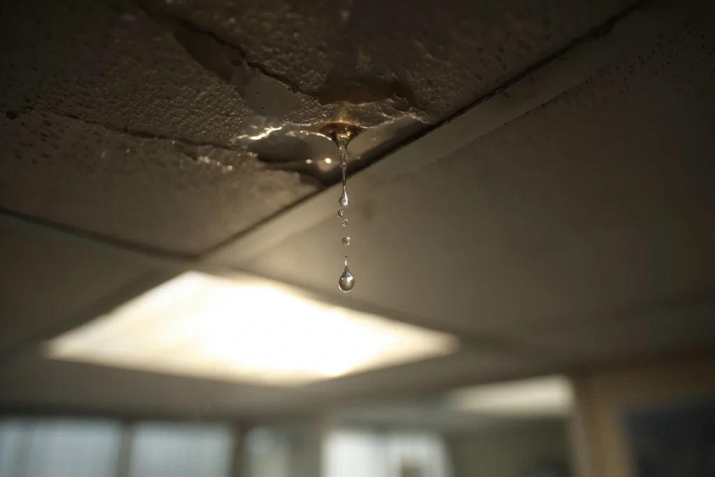 fuite plafond