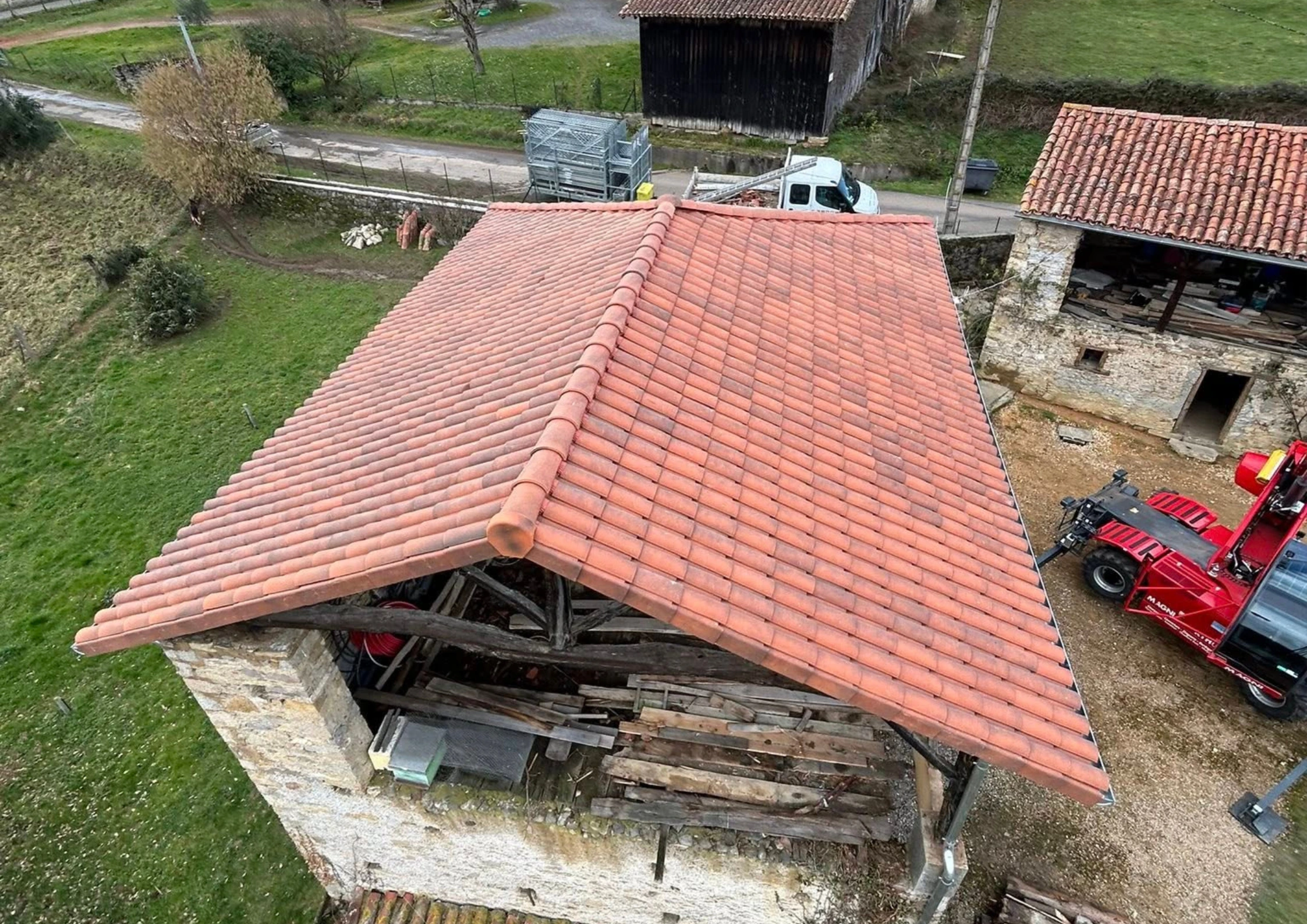 Rénovation de toiture et charpente à Pointis-Inard (31)